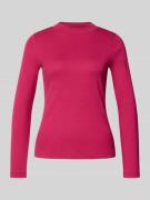 Christian Berg Woman Longsleeve mit Stehkragen in Fuchsia, Größe L