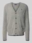 Polo Ralph Lauren Regular Fit Strickjacke aus Woll-Kaschmir-Mix in Mit...