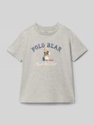 Polo Ralph Lauren Kids T-Shirt mit Rundhalsausschnitt in Mittelgrau Me...