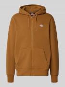 Dickies Sweatjacke mit Reißverschluss in Cognac, Größe L