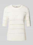 Esprit Strickpullover mit 1/2-Arm in Offwhite, Größe S