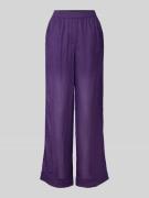 Christian Berg Woman Wide Leg Stoffhose mit elastischem Bund in Lila, ...