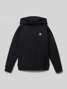 adidas Originals Loose Fit Hoodie mit Logo-Stitching in Black, Größe 1...