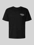 Jack & Jones T-Shirt mit Label-Print Modell 'MAKOTO' in Black, Größe L