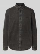 Levi's® Jeanshemd mit Logo-Stitching in Black, Größe L