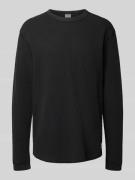 Levi's® Longsleeve mit Strukturmuster in Black, Größe S