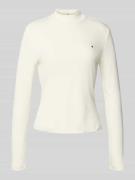 Tommy Hilfiger Slim Fit Langarmshirt aus reiner Baumwolle in Weiss, Gr...