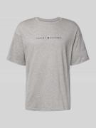Tommy Hilfiger Relaxed Fit T-Shirt aus reiner Baumwolle in Hellgrau, G...