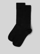 s.Oliver RED LABEL Kniestrümpfe aus Baumwoll-Mix im 2er-Pack in Black,...