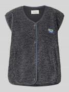 American Vintage Weste mit Teddyfell Modell 'HOKTOWN' in Anthrazit Mel...