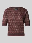 Scotch & Soda T-Shirt mit Rundhalsausschnitt in Bordeaux, Größe XS