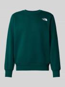 The North Face Sweatshirt mit Label-Print in Petrol, Größe L