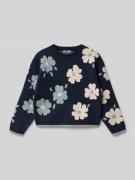 Mayoral Strickpullover mit Rundhalsausschnitt in Marine, Größe 128