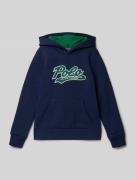 Polo Ralph Lauren Teens Hoodie mit Label-Stitching in Marine, Größe L