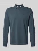 MCNEAL Regular Fit Poloshirt mit Label-Stitching in Petrol, Größe L