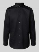 ARMANI EXCHANGE Regular Fit Freizeithemd mit Allover-Logo-Print in Bla...