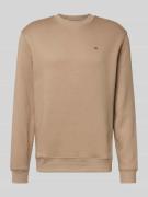 Tommy Jeans Regular Fit Sweatshirt aus Baumwoll-Mix in Beige, Größe L
