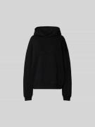 ROTATE Oversized Hoodie mit Logo-Stitching in Black, Größe L