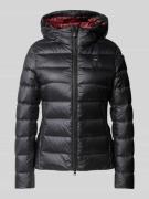 Blauer Usa Steppjacke mit Zwei-Wege-Reißverschluss in Black, Größe XL