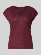 Only Regular Fit T-Shirt mit Viskose-Anteil Modell 'SILVERY' in Dunkel...
