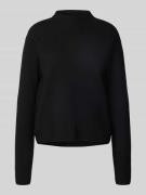 Mango Strickpullover mit Stehkragen Modell 'CHIMNEY' in Black, Größe M