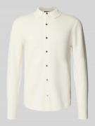 Christian Berg Men Strickjacke mit Knopfleiste in Offwhite, Größe 3XL
