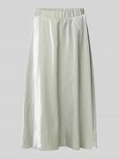 Milano Italy Midirock mit elastischem Bund in Schilf, Größe 34