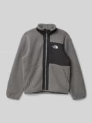The North Face Sweatjacke mit Teddyfell Modell 'YUMIORI' in Mittelgrau...