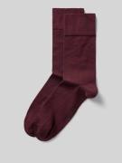 Christian Berg Men Socken mit Label-Print im 2er-Pack in Pflaume, Größ...