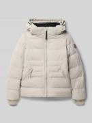 CARS JEANS Steppjacke mit Label-Patch Modell 'MONYA' in Ecru, Größe 15...