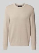 Marc O'Polo Regular Fit Strickpullover aus reiner Baumwolle in Hellgra...