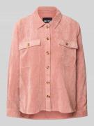 Pieces Loose Fit Hemdbluse in Cord Optik Modell 'EFFI' in Rose, Größe ...