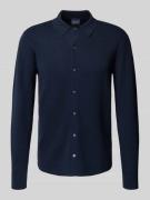 Christian Berg Men Strickjacke mit Knopfleiste in Marine, Größe XXL