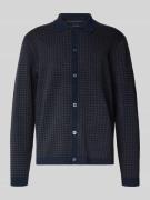 Christian Berg Men Regular Fit Strickjacke mit Umlegekragen in Marine,...