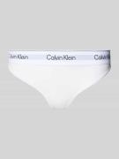 Calvin Klein Underwear String mit elastischem Logo-Bund in Weiss, Größ...