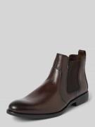 Lloyd Chelsea Boots aus Leder mit Zugschlaufe Modell 'EEZY' in Dunkelb...
