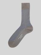 Falke Socken mit Label-Print Modell 'SHADOW' in Mittelgrau, Größe 39/4...