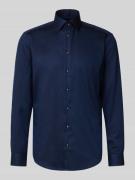 Christian Berg Men Regular Fit Business-Hemd aus reiner Baumwolle mit ...