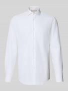 BOSS Slim Fit Businesshemd in Premiumqualität Modell 'HANK' in Weiss, ...