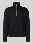 MCNEAL Regular Fit Troyer mit Reißverschluss in Black, Größe L