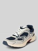 Tommy Jeans Low Top Sneaker mit Strukturmix in Dunkelblau, Größe 40