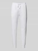 Polo Ralph Lauren Slim Fit Sweatpants mit Tunnelzug in Weiss, Größe L