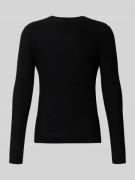 Antony Morato Slim Fit Pullover in Strick-Optik aus Viskose-Mix in Bla...