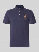 Polo Ralph Lauren Custom Slim Fit Poloshirt mit Stitching in Rauchblau...