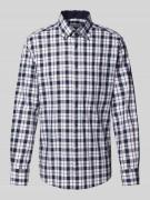 ETERNA Comfort Fit Business-Hemd mit Knopfleiste in Marine, Größe 42