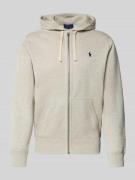 Polo Ralph Lauren Sweatjacke mit Kapuze in Hellgrau, Größe L