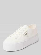 Guess Plateau-Sneaker mit Logo-Applikation Modell 'Joezi' in Weiss, Gr...