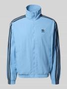 adidas Originals Sweatjacke mit Label-Stitching in Rauchblau, Größe L