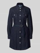 Tommy Jeans Mini-Jeanskleid aus reiner Baumwolle in Jeansblau, Größe S