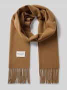 Marc O'Polo Wollschal aus reinem Wollschal in Mittelbraun, Größe 1